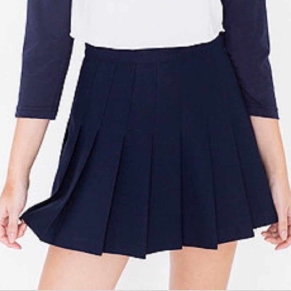 Navy blue tennis skirt